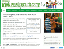 Tablet Screenshot of irishmusicyouthcamp.org